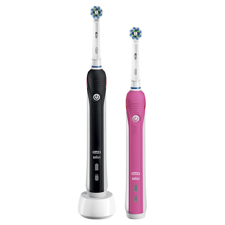 Oral-B PRO 2 2950N CrossAction Adulto Spazzolino rotante-oscillante Rosa, Nero