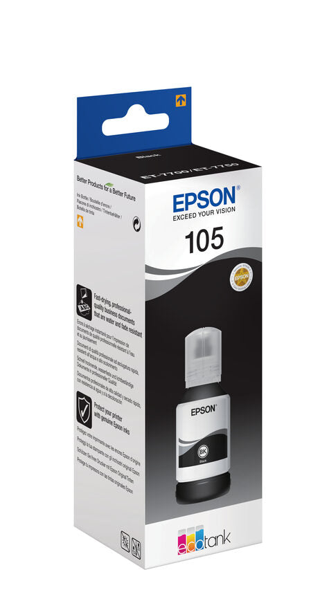 Epson 105 EcoTank Pigment Black ink bottle Cartuccia