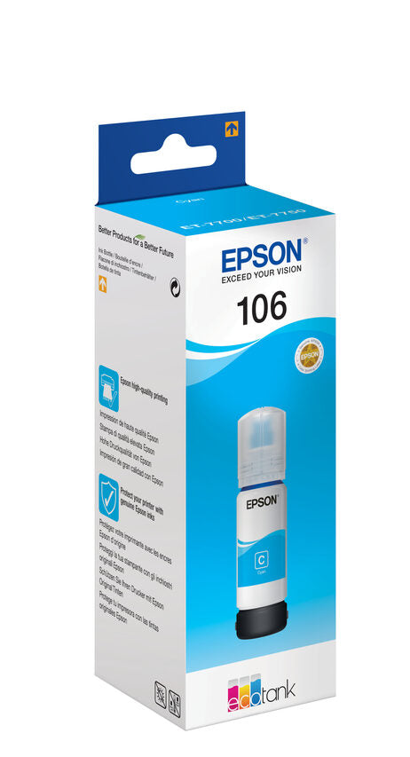 Epson 106 EcoTank Cyan ink bottle Cartuccia