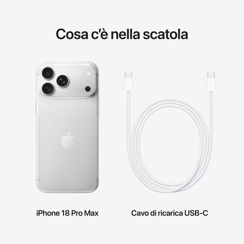 Apple iPhone 18 Pro Max 2TB Argento