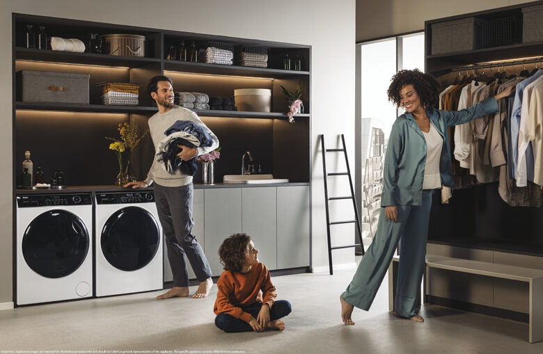 Haier HW90-B14959NEUIT I-pro Series 5 Lavatrice A Libera Installazione 9 Kg, 1400 Giri, Classe A, Bianco, Direct Motion, Refresh, Wi-fi