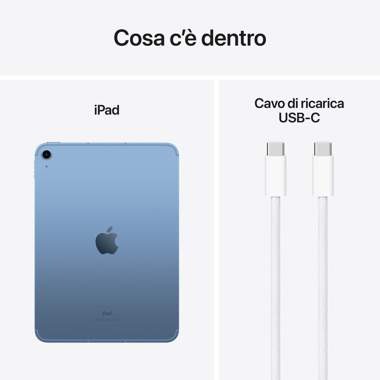 Apple iPad (10^gen.) 10.9 Wi-Fi + Cellular 256GB - Blu