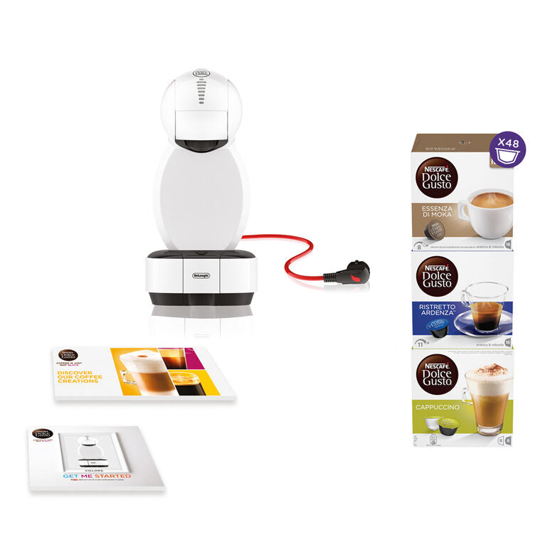 De’Longhi Nescafé Dolce Gusto Colors EDG355.W1 Con 48 capsule in omaggio, Bianco