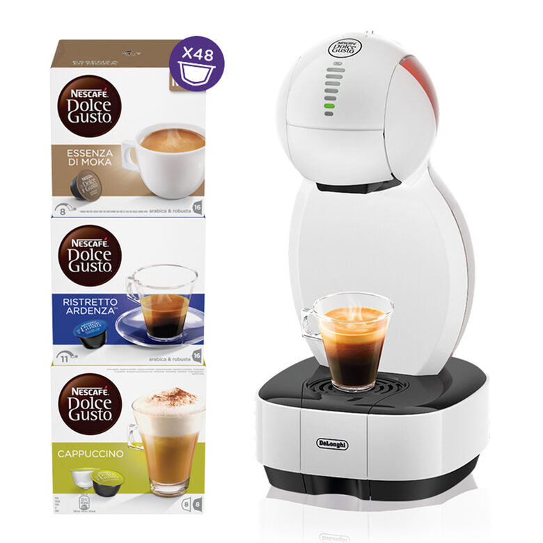 De’Longhi Nescafé Dolce Gusto Colors EDG355.W1 Con 48 capsule in omaggio, Bianco