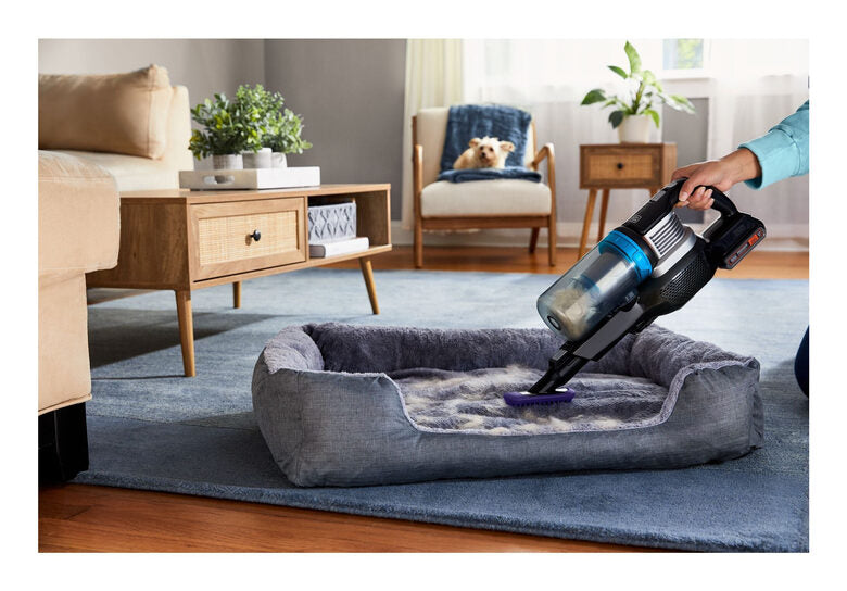Black & Decker BHFEB520D1 aspirapolvere senza filo Nero, Trasparente, Bianco Senza sacchetto