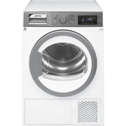 Smeg DHT38PLIT asciugatrice Libera installazione Caricamento frontale 8 kg A+++-10% Argento, Bianco