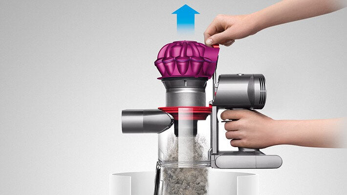 Dyson V7 Motorhead Fucsia, Nichel Senza sacchetto