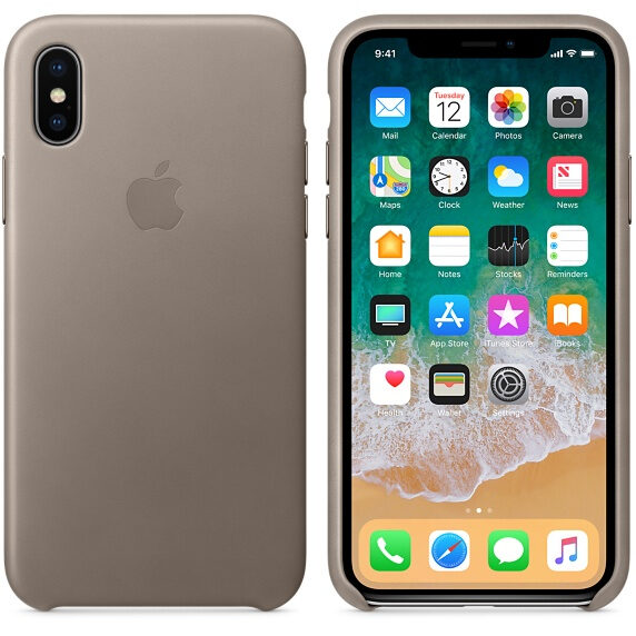 Apple MQT92ZM/A custodia per cellulare 14,7 cm (5.8") Custodia sottile Grigio talpa