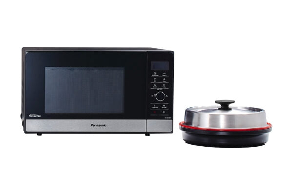 Panasonic NN-GD38HSSUG forno a microonde Superficie piana Microonde con grill 23 L 1000 W Nero, Acciaio spazzolato