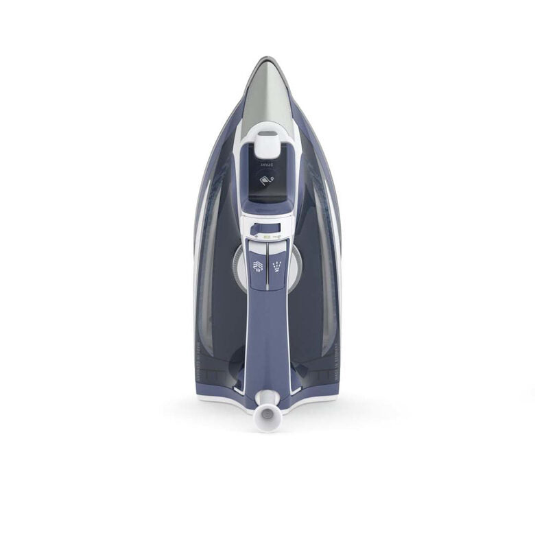 Rowenta DW5210 Ferro da stiro a secco e a vapore Acciaio inossidabile 2600 W Blu, Bianco