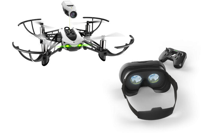 Parrot Mambo FPV Drone 4 rotori Quadrirotore 1280 x 720 Pixel 660 mAh Nero, Bianco