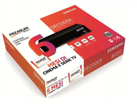 MEDIASET PREMIUM SMARTDECODER set-top box TV Satellite, Terrestre HD Nero