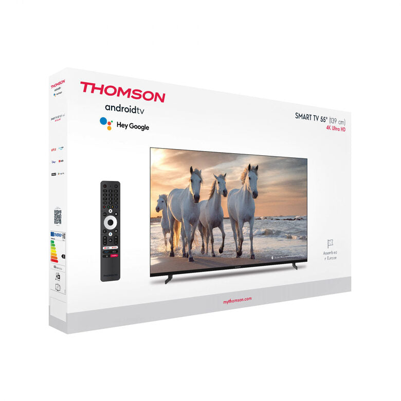 Thomson 55UA5S13 Televisione Smart TV 55 Pollici Led 4K Ultra Hd Wi-fi Nero