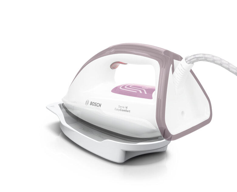 Bosch Serie 4 TDS4020 ferro da stiro a caldaia 2400 W 1,4 L Piastra Ceranium Glissée Rosso, Bianco