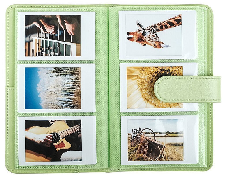 Fujifilm Instax Mini album fotografico e portalistino Verde