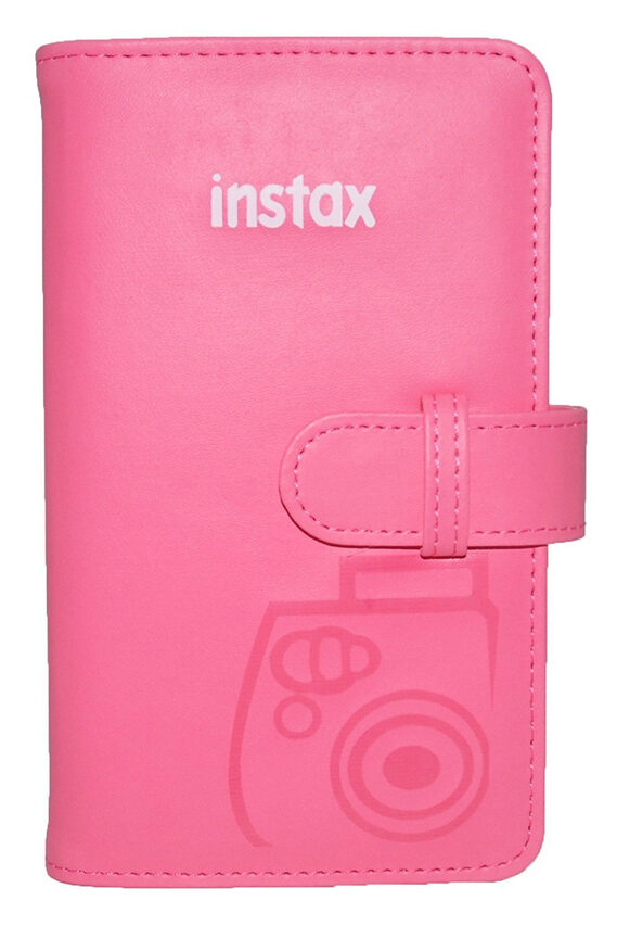 Fujifilm Instax Mini album fotografico e portalistino Rosa