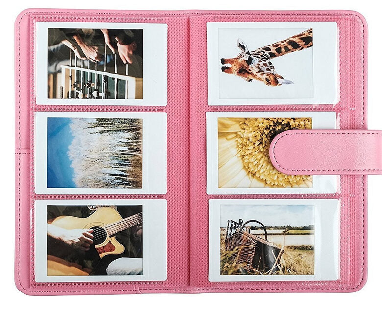 Fujifilm Instax Mini album fotografico e portalistino Rosa