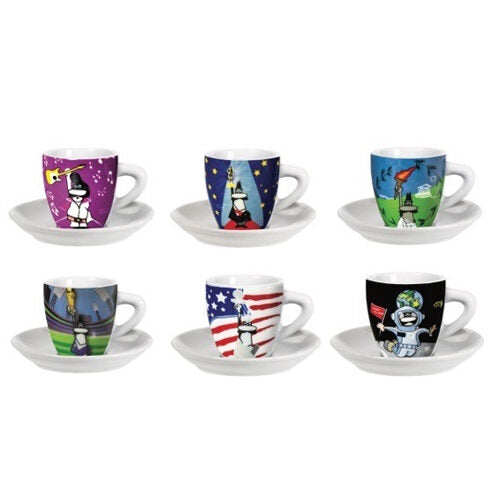 Bialetti Y0TZ014 tazza Multicolore Universale 6 pz