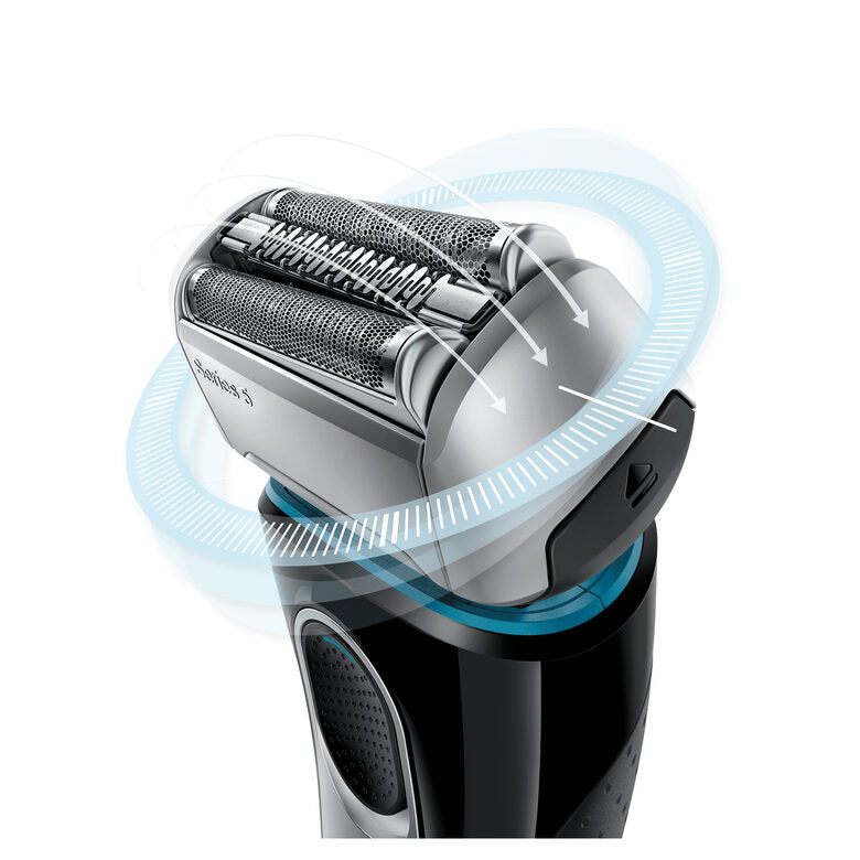 Braun Series 5 5190cc Rasoio Elettrico Barba A Lamina Wet&Dry Con Sistema Clean&Charge
