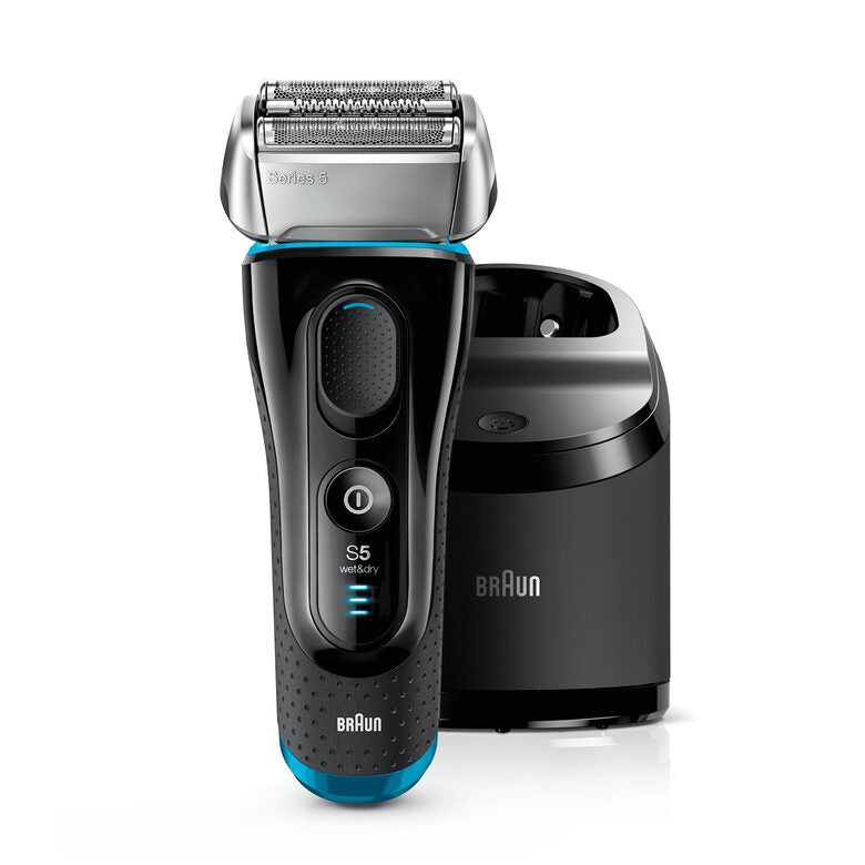 Braun Series 5 5190cc Rasoio Elettrico Barba A Lamina Wet&Dry Con Sistema Clean&Charge