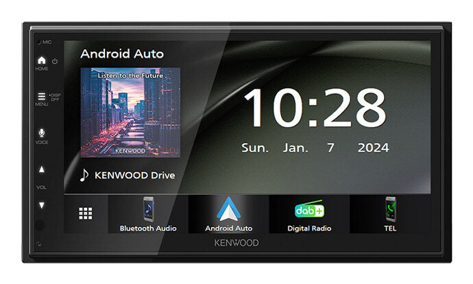 Kenwood DMX6523DABS Ricevitore multimediale per auto Nero Wi-Fi Bluetooth