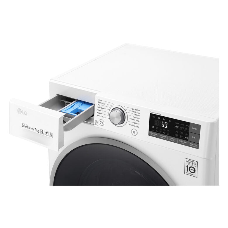 LG F4J8VS2W lavatrice Caricamento frontale 9 kg 1400 Giri/min Bianco