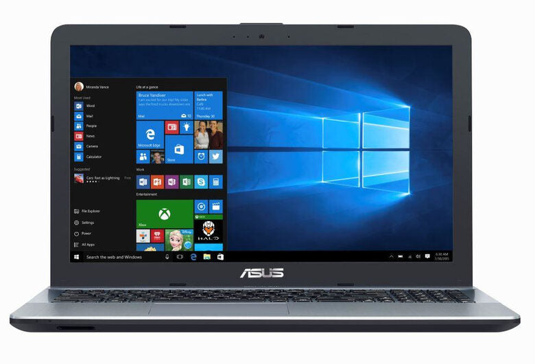 ASUS VivoBook Max F541UA-GQ1338T notebook Computer portatile 39,6 cm (15.6") HD Intel® Core™ i3 della sesta generazione 4 GB DDR4-SDRAM 500 GB HDD Wi-Fi 4 (802.11n) Windows 10 Nero, Argento