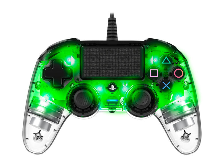 NACON PS4OFCPADCLGREEN periferica di gioco Verde, Trasparente Gamepad Analogico/Digitale PlayStation 4