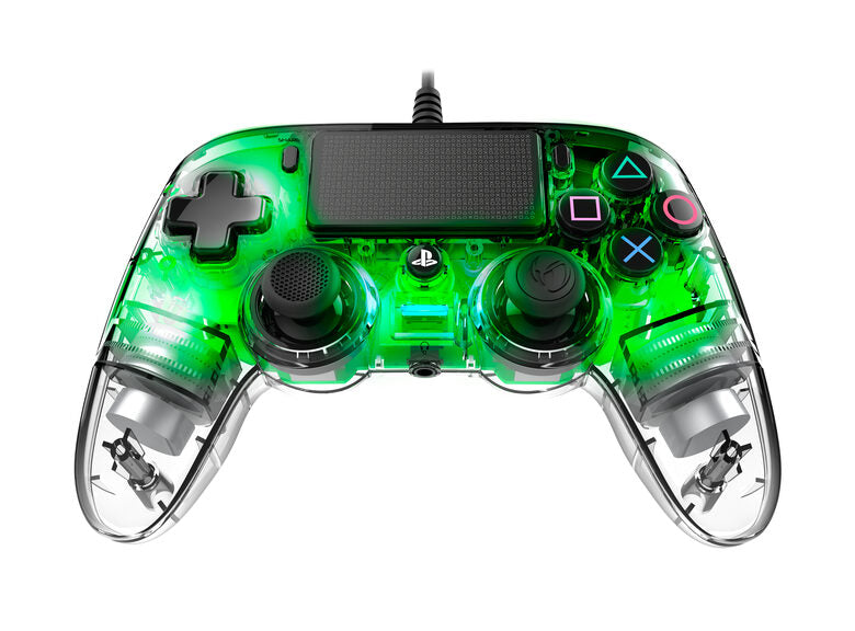 NACON PS4OFCPADCLGREEN periferica di gioco Verde, Trasparente Gamepad Analogico/Digitale PlayStation 4
