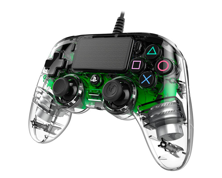 NACON PS4OFCPADCLGREEN periferica di gioco Verde, Trasparente Gamepad Analogico/Digitale PlayStation 4
