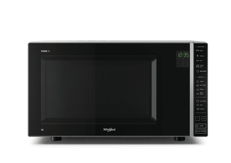 Whirlpool MWP 303 SB Superficie piana Microonde combinato 30 L 900 W Nero, Argento