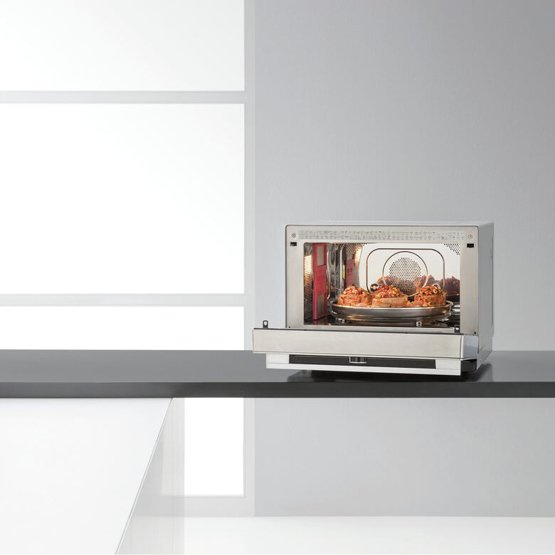 Whirlpool MWP 3391 SX Superficie piana Microonde combinato 33 L 1000 W Nero, Acciaio inossidabile