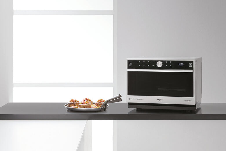 Whirlpool MWP 3391 SX Superficie piana Microonde combinato 33 L 1000 W Nero, Acciaio inossidabile