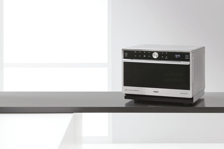 Whirlpool MWP 3391 SX Superficie piana Microonde combinato 33 L 1000 W Nero, Acciaio inossidabile