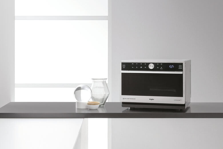 Whirlpool MWP 3391 SX Superficie piana Microonde combinato 33 L 1000 W Nero, Acciaio inossidabile