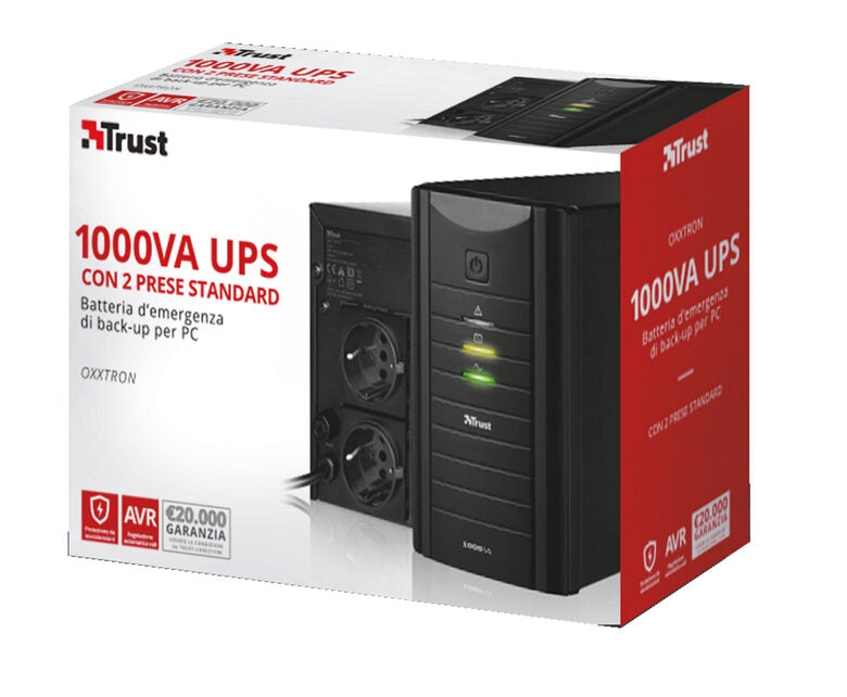 Trust Oxxtron 1000VA 1 kVA 2 presa(e) AC