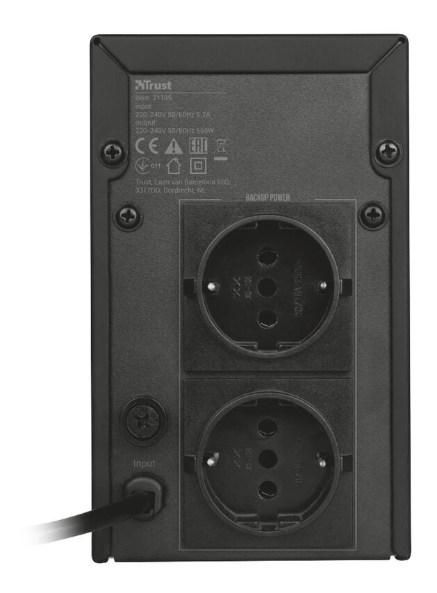 Trust Oxxtron 1000VA 1 kVA 2 presa(e) AC