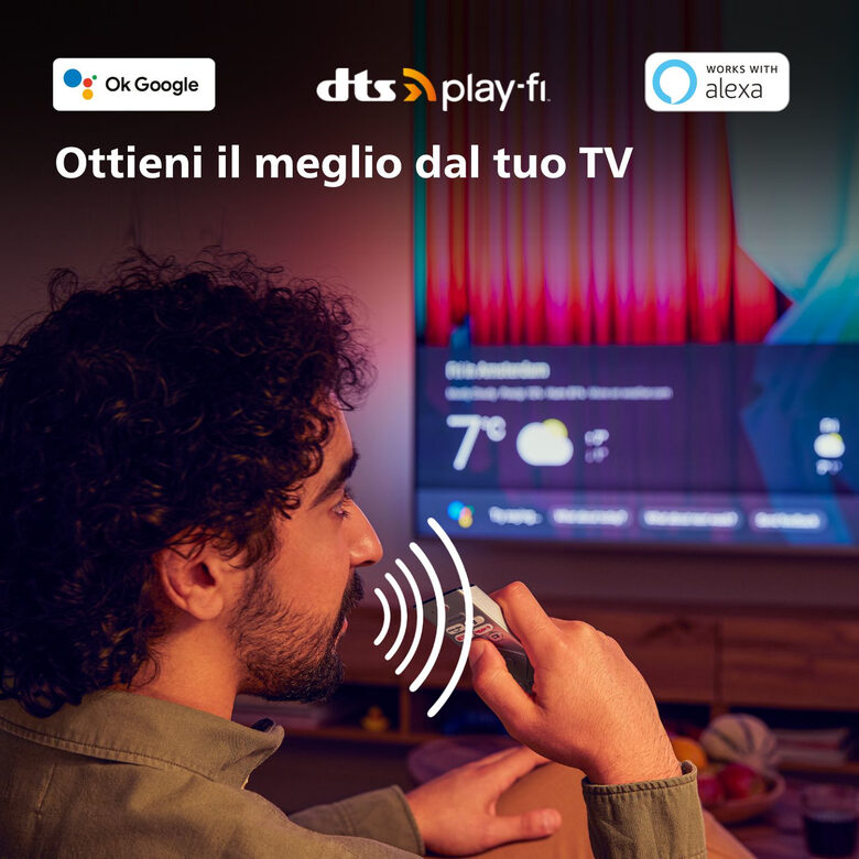 Philips Ambilight TV OLED 718 48“ 4K UHD Dolby Vision e Dolby Atmos Google TV