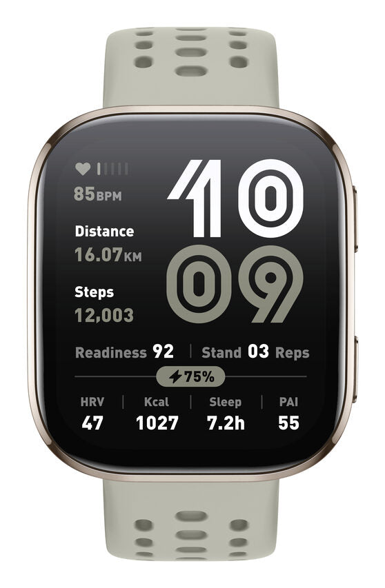 Amazfit Bip 6 Stone 5 cm (1.97") AMOLED Digitale 390 x 450 Pixel Touch screen Oro GPS (satellitare)