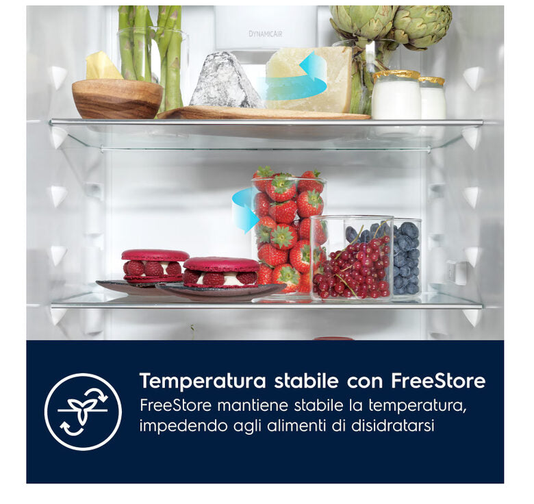 Electrolux ENG7TE75S frigorifero con congelatore Da incasso (E) 188,4x69,6x54,9 Doppia porta 287 litri Total No Frost