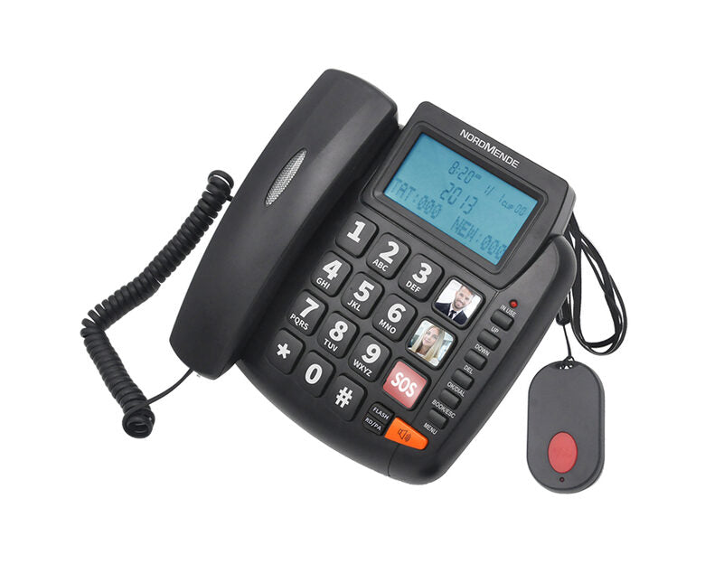 Nordmende EASYHOME300SOS Telefono analogico Nero