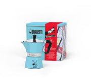 Bialetti Moka Express Carosello 3 Tazze Azzurro