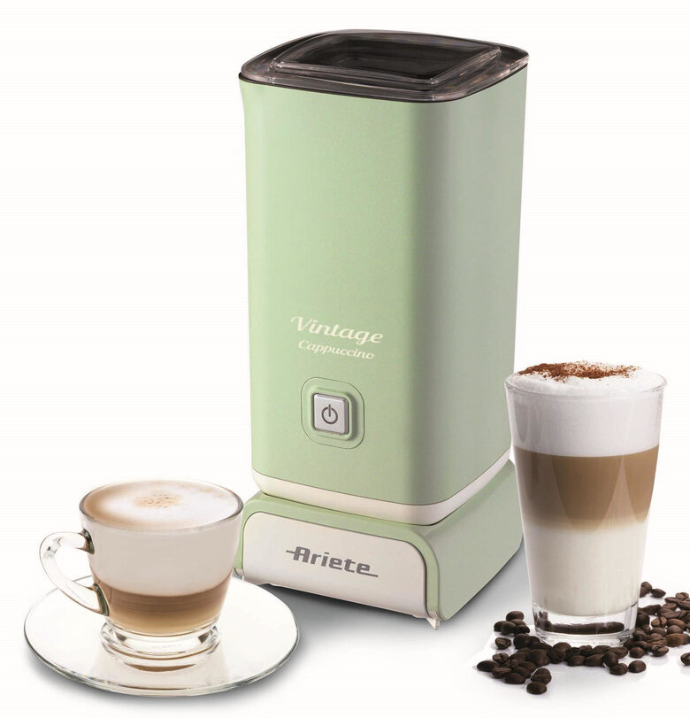 Ariete ARI-2878-GR Montalatte Schiumatore per Latte Automatico Verde