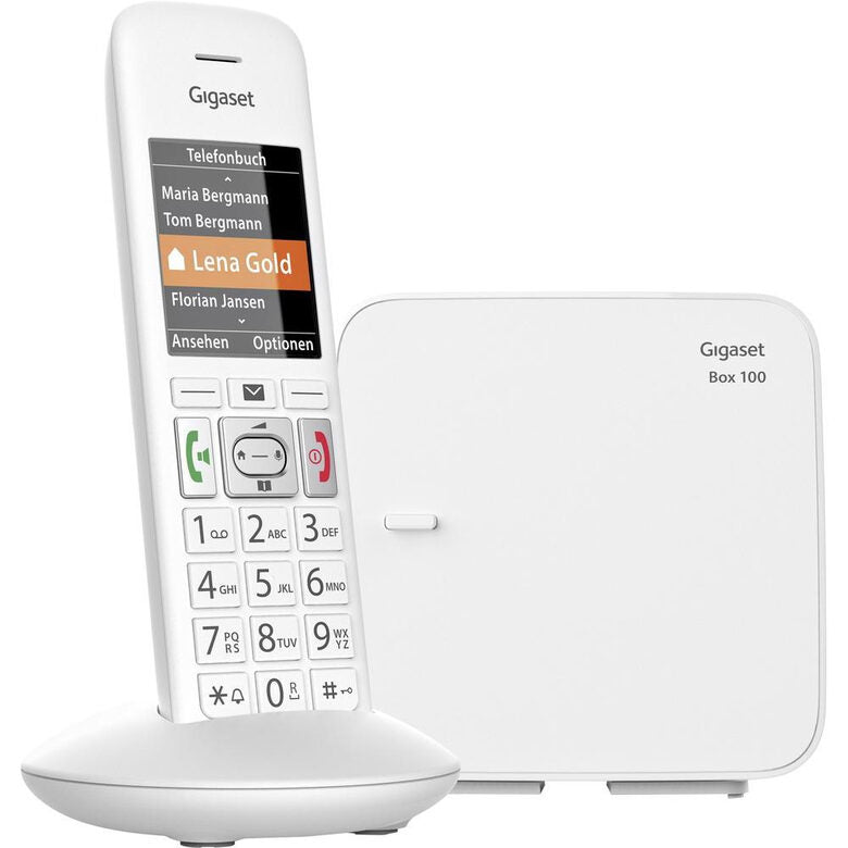 Gigaset E370 Telefono DECT Identificatore di chiamata Bianco