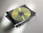 Fellowes 98305 custodia CD/DVD Custodia Jewel 1 dischi Nero, Trasparente