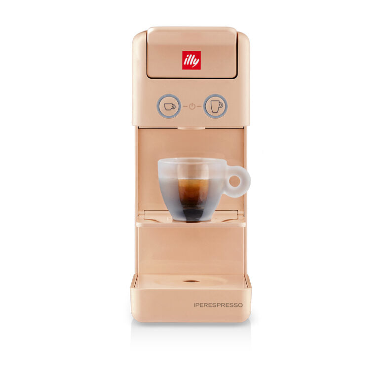 Illy Macchina Del Caffe Capsule Iperespresso Espresso Coffee Y3.3 Arancione Pastello Più 14 Capsule