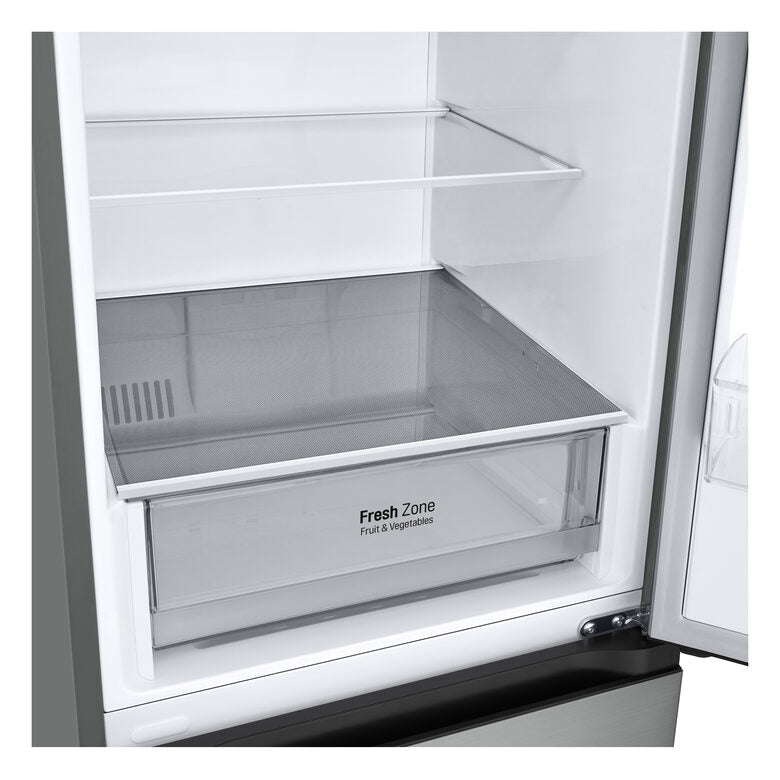 LG GBV22L0EPY Frigorifero combinato, Classe E, 387L, Door Cooling, Smart Diagnosis, Total No Frost | Prime Silver