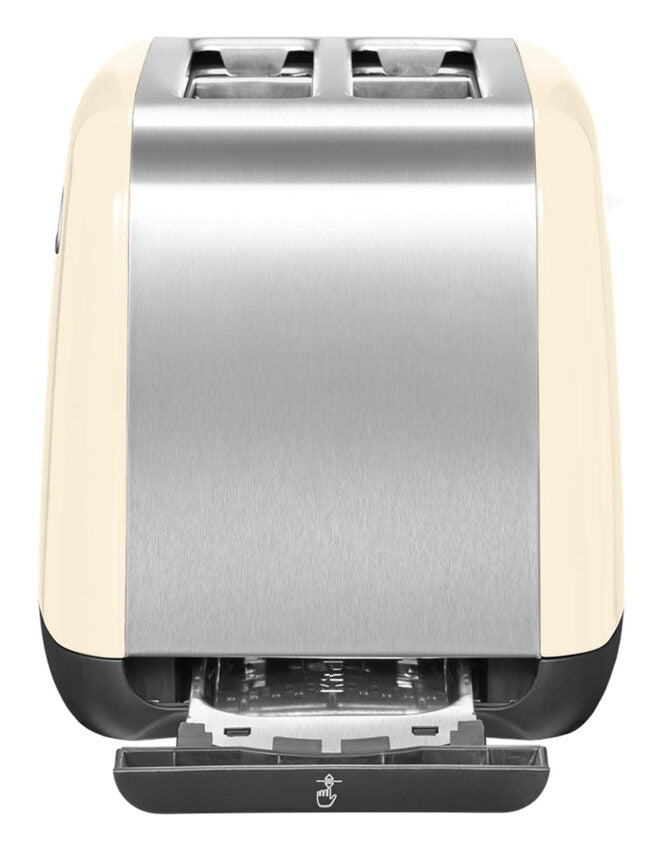 KitchenAid 5KMT221EAC 7 2 fetta/e 1100 W Nero, Crema, Acciaio inox