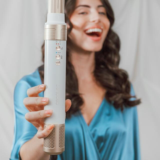 Cecotec Bamba CeramicCare 14in1 Asciugacapelli Multistyler Phon Champagne 1400 W 1,8 m