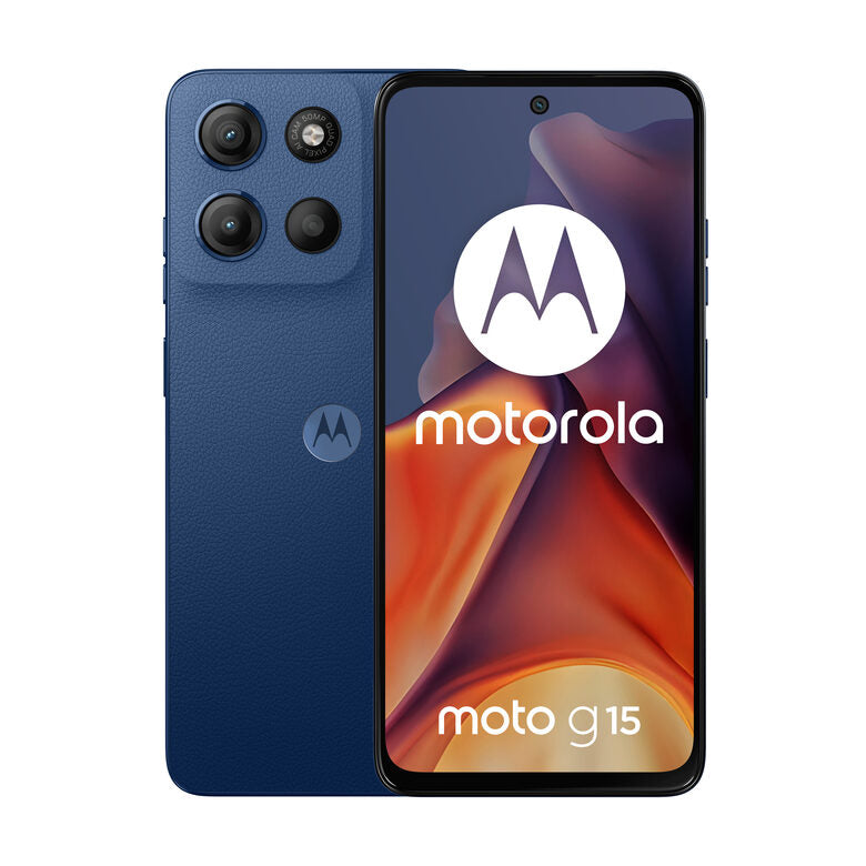 Motorola moto g15 17,1 cm (6.72") Doppia SIM Android 15 4G USB tipo-C 8 GB 256 GB 5200 mAh Blu marino
